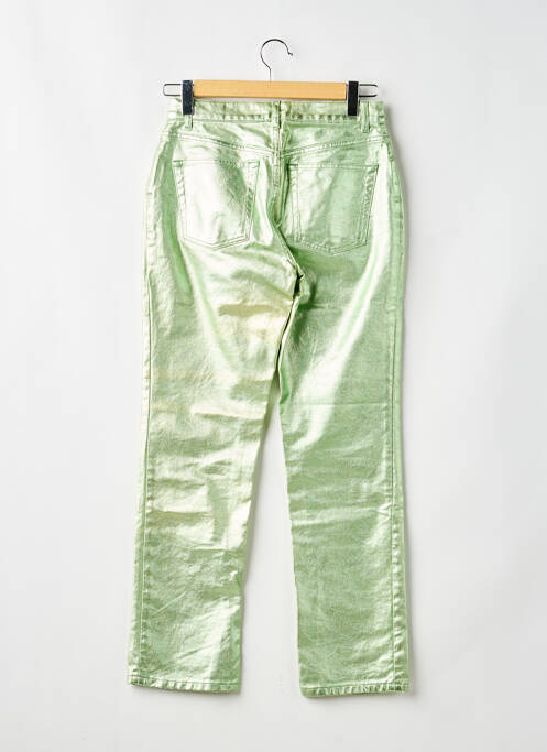 Pantalon slim țesătură acoperită mărime normală verde ASOS femme