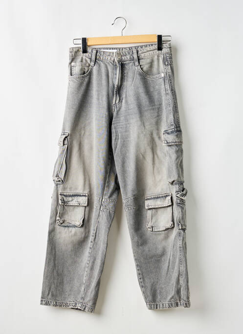 Blugi cu croială dreaptă elasticitate mărime normală gri ZARA femme