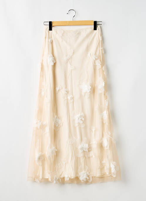 Fustă lungă talie înaltă bej REFORMATION femme