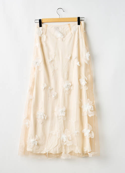 Fustă lungă talie înaltă bej REFORMATION femme