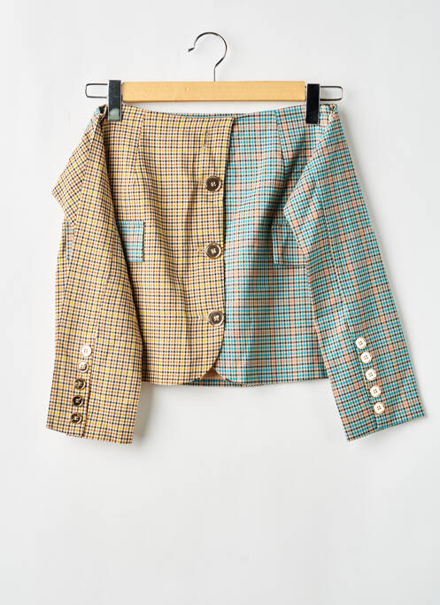 Fustă scurtă croială dreaptă albastru HER OWN femme