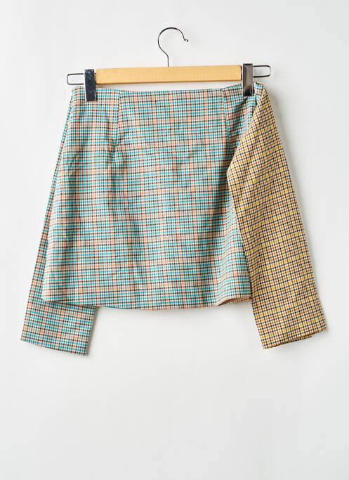 Fustă scurtă croială dreaptă albastru HER OWN femme