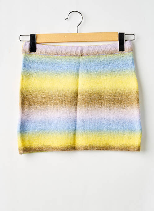 Fustă mini talie elastică galben COLLUSION femme