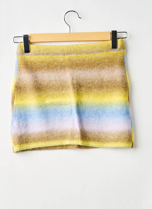 Fustă mini talie elastică galben COLLUSION femme