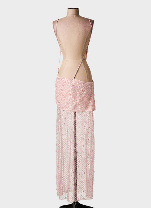 Rochie lungă croială cambrată bretele subțiri roz JADED LONDON femme