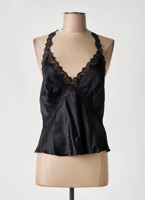 Top elasticitate bretele subțiri negru REFORMATION femme