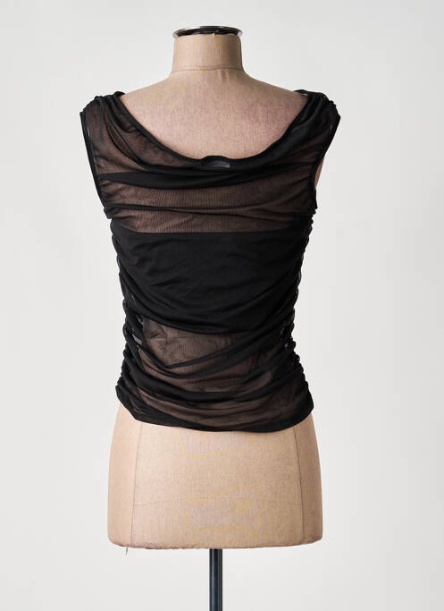 Top elasticitate fără mâneci negru ASOS femme