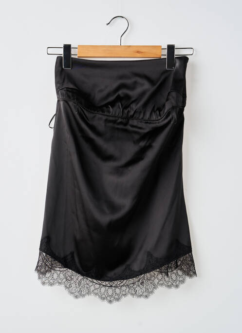 Top guler pătrat fără mâneci negru ZARA femme