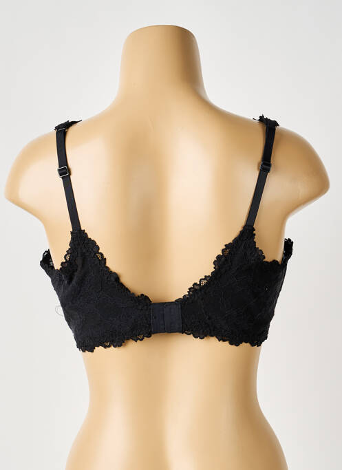 Sutien bretea multi poziție sutien cupe întregi cu decolteu înalt negru SKIMS femme