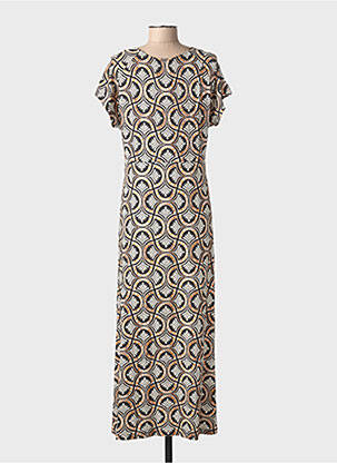 Rochie lungă mâneci scurte mâneci scurte negru GEISHA femeie