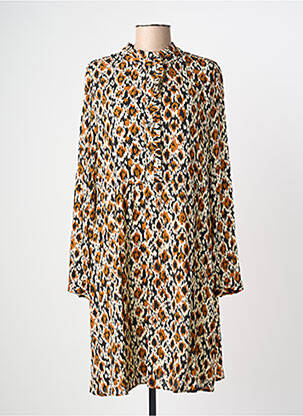 Rochie midi bej C'EST BEAU LA VIE femeie