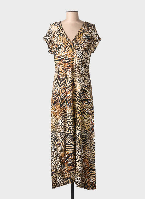 Rochie lungă maro GEISHA femeie