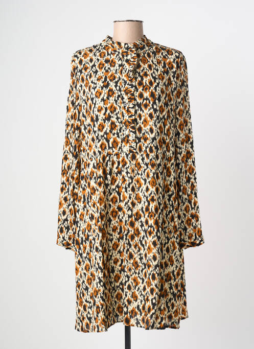 Rochie midi bej C'EST BEAU LA VIE femeie