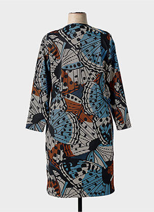 Rochie midi mâneci lungi mâneci lungi albastru GUY DUBOUIS femeie