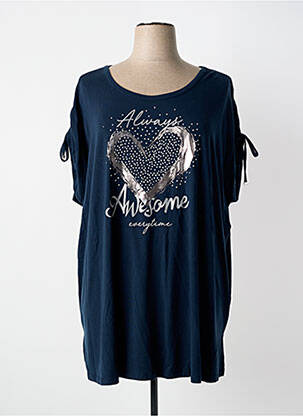 Tricou albastru NO SECRET femeie