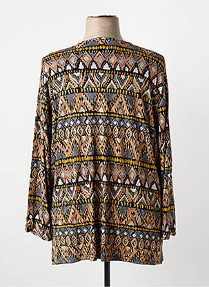 Top țesătură jersey mâneci lungi negru KAKIE femeie