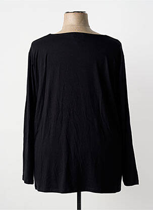 Top guler pătrat mâneci lungi negru KARIN HERTZ femeie