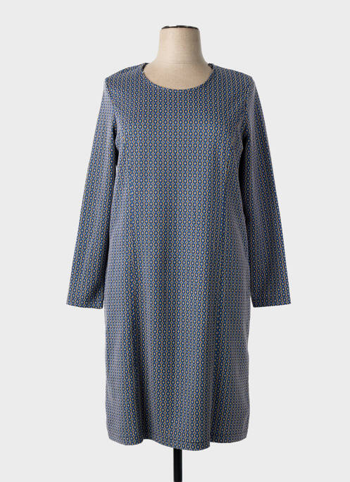 Rochie midi mâneci lungi mâneci lungi albastru DIANE LAURY femme