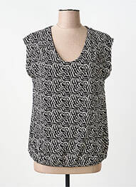 Top țesătură jersey mâneci scurte negru STREET ONE femme