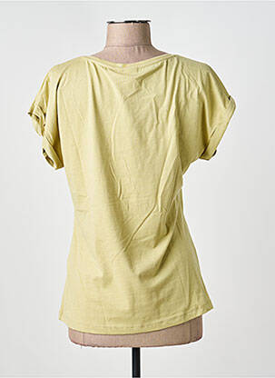 Tricou serigrafie mâneci scurte verde CREAM femeie
