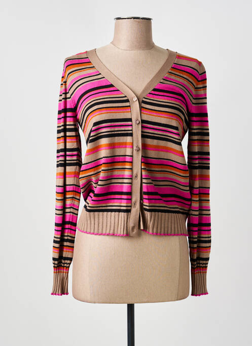 Vestă cu mâneci lungi maro CREAM femeie