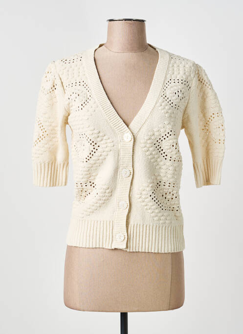 Vestă cu mâneci scurte bej C'EST BEAU LA VIE femeie