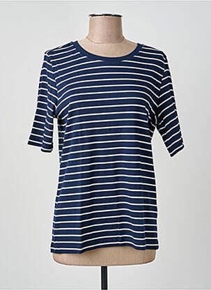 Tricou elasticitate mâneci scurte albastru CECIL femeie