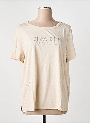 Tricou serigrafie mâneci scurte bej STREET ONE femeie