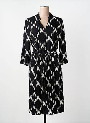 Rochie midi mâneci 3/4 mâneci 3/4 negru STREET ONE femeie