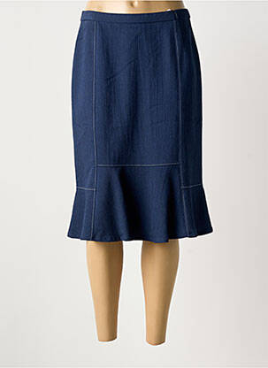 Fustă midi albastru GUY DUBOUIS femeie