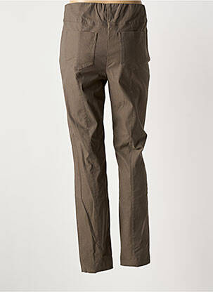 Pantalon drept elasticitate mărime normală verde ADELINA BY SCHEITER femeie