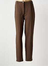 Pantalon drept elasticitate mărime normală maro BRANDTEX femme