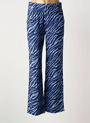 Pantalon drept elasticitate mărime normală albastru GEISHA femeie