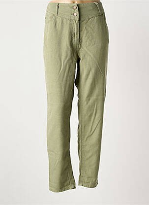 Pantalon drept verde C'EST BEAU LA VIE femeie