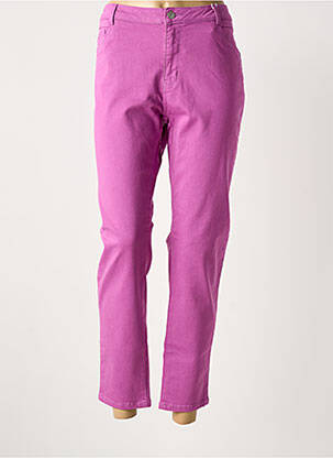 Pantalon 7/8 elasticitate mărime normală violet C'EST BEAU LA VIE femeie
