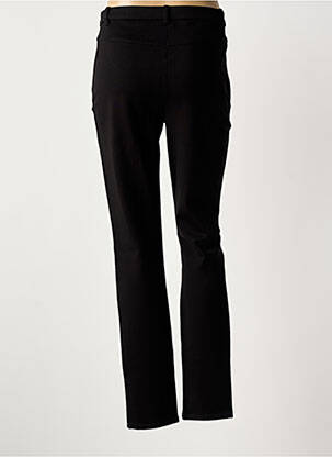 Pantalon slim țesătură poplin mărime normală negru BRANDTEX femeie