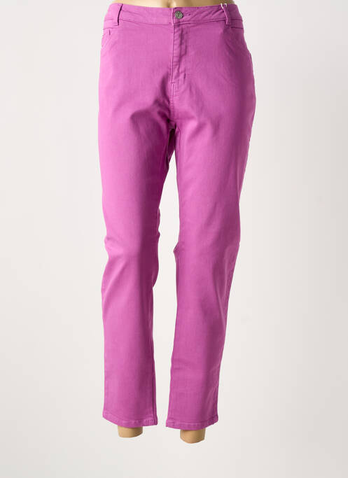 Pantalon 7/8 violet C'EST BEAU LA VIE femeie