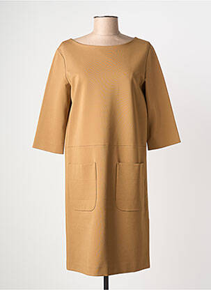 Rochie scurtă mâneci 3/4 mâneci 3/4 maro MAX MARA femeie