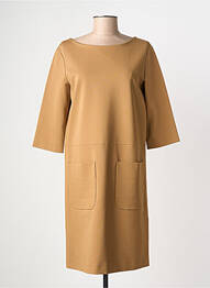 Rochie scurtă mâneci 3/4 mâneci 3/4 maro MAX MARA femeie
