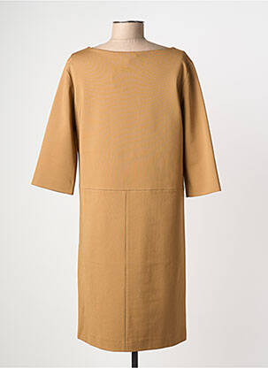 Rochie scurtă mâneci 3/4 mâneci 3/4 maro MAX MARA femeie