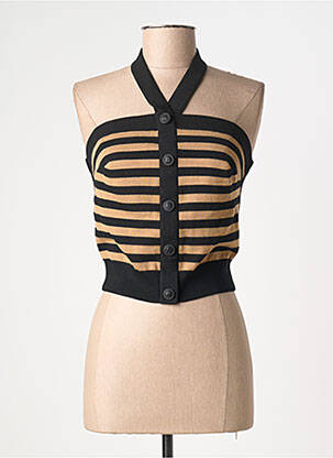 Top elasticitate fără mâneci negru ELISABETTA FRANCHI femeie
