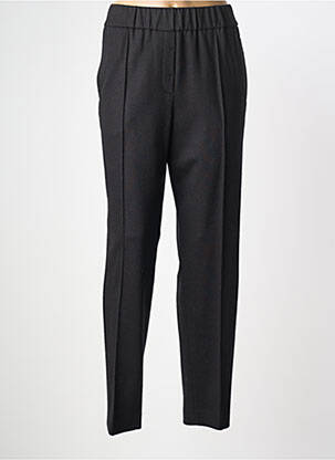Pantalon slim talie elastică mărime normală negru PERESTESO femeie