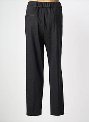 Pantalon slim talie elastică mărime normală negru PERESTESO femeie