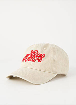 Șapcă broderie bej SUI AVA femme