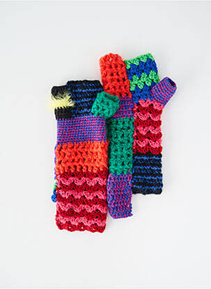 Mănuși fără degete cusături întărite roșu RAGGED femme