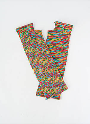 Mănuși fără degete cusături întărite roșu SANS MARQUE femme