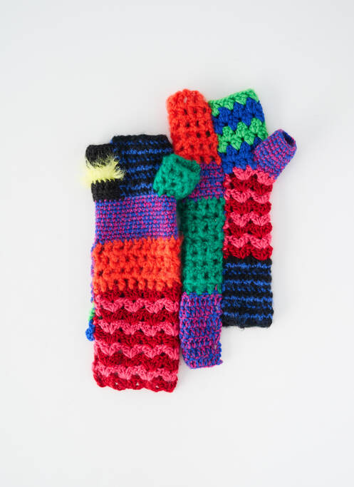 Mănuși fără degete cusături întărite roșu RAGGED femme