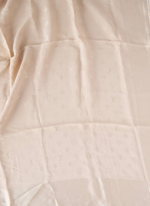 Eșarfă efect material satinat bej LOUIS VUITTON femme