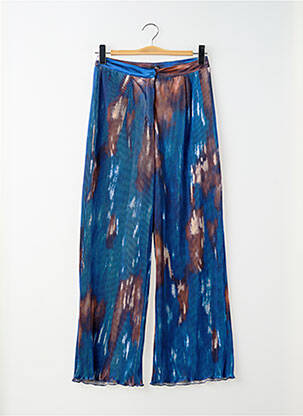 Pantalon larg talie cu cleme talie înaltă albastru NASTY GAL femeie