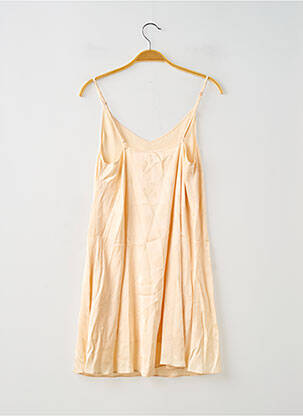 Rochie scurtă căptușeală bretele subțiri bej AMERICAN VINTAGE femeie